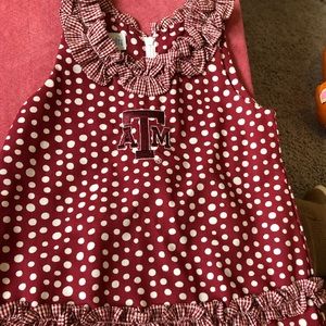 Texas A&M Baby Dress- 6 months